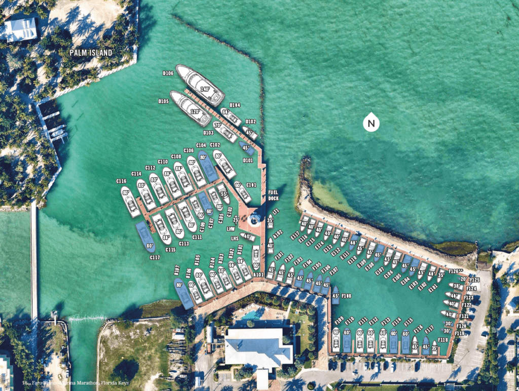 Boat Slip Rentals, Transient Slips, Wet Slips in FL Faro Blanco Marina
